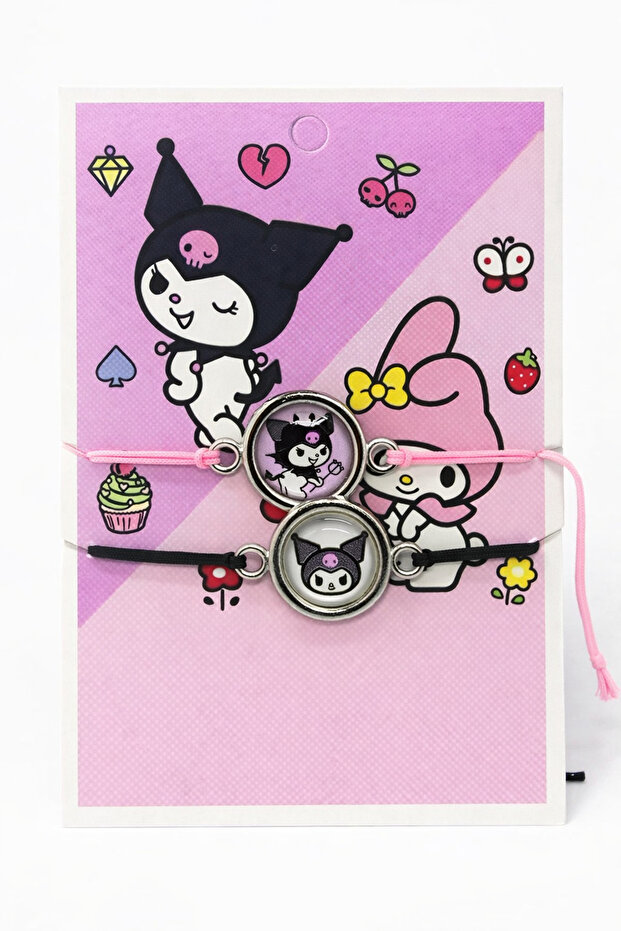 Hello Kitty Kuromi My Melody Stitch Capybara Cars Designed Children's Bracelets