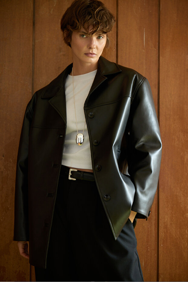 Vintage Deri Ceket - 1