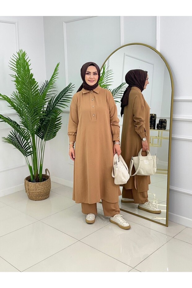 طقم تونيك وبنطلون من بيليناي - زي إسلامي مكون من قطعتين
