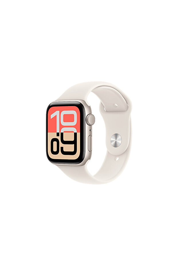 MEPF4TU/A Watch SE 3 GPS + Cellular 44mm Starlight Aluminium Case with Starlight Sport Band - - 1