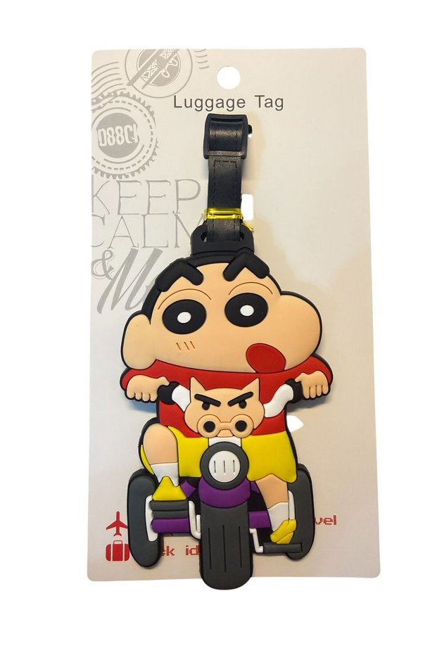 🧳 ✨ Shin Chan Motor Trip Luggage Tag, Baggage Tag, Bag Tag - Suitcase Accessory