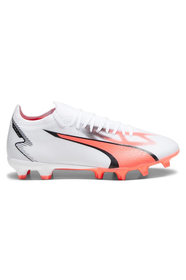 Ultra Match Fg/Ag White-Puma Black- Men's Football Shoes