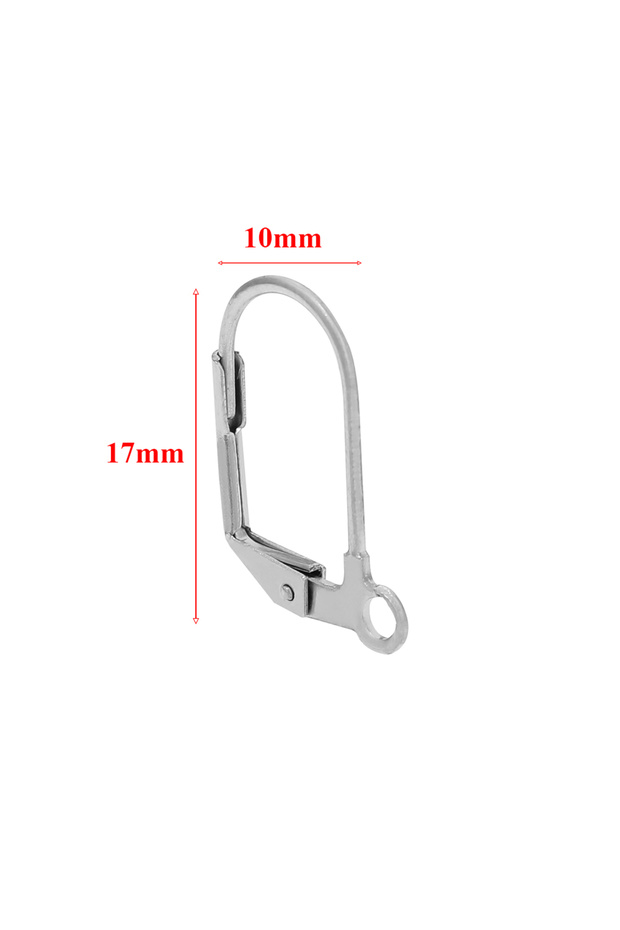steel 17 20pcs Stainless Steel 18k Gold Color Round Earwire Hooks Hoop Earrings Findings for DIY Wom