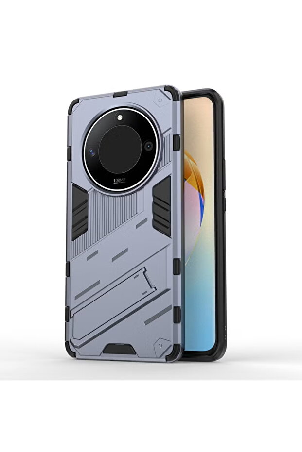 غطاء حماية لهاتف Honor X9B 5G / Honor Magic 6 Lite باللون الرمادي