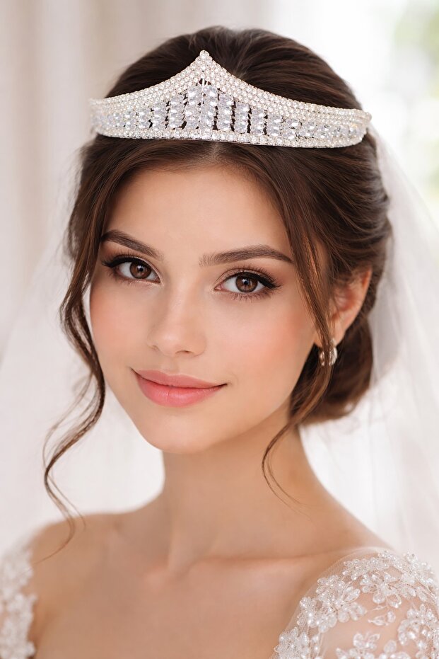 Zircon Stone Bride/Henna/Engagement/Promise Design Crown