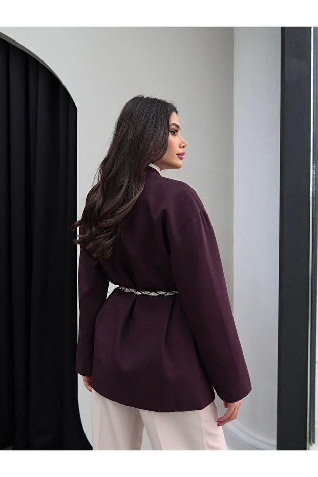 Fular Kemerli Ceket - 5