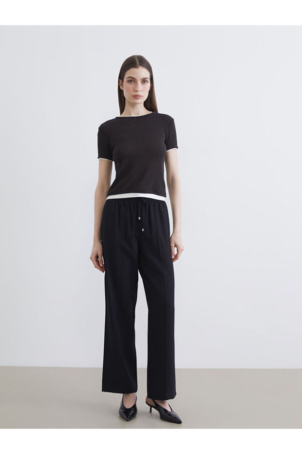 Timeless Clothing & Timeless Choices Women's Wide Leg Pants with Drawstring Waist