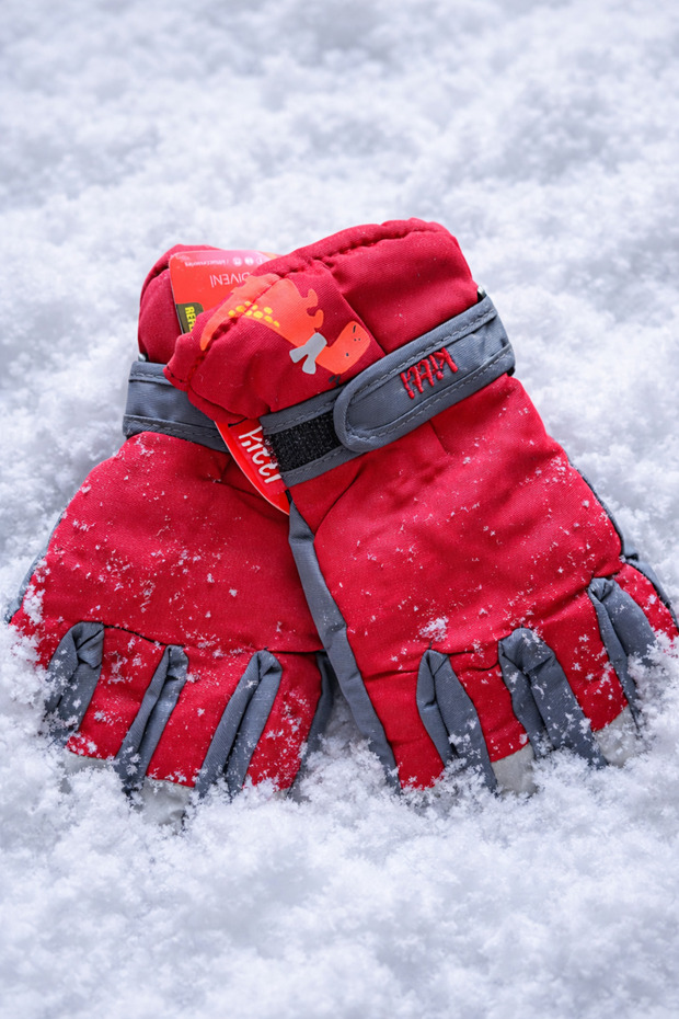 Kitti 4-9 Years Old Children's Boys' Snow Winter Gloves Lined Cold-Proof Wind Water Repellent Reflective