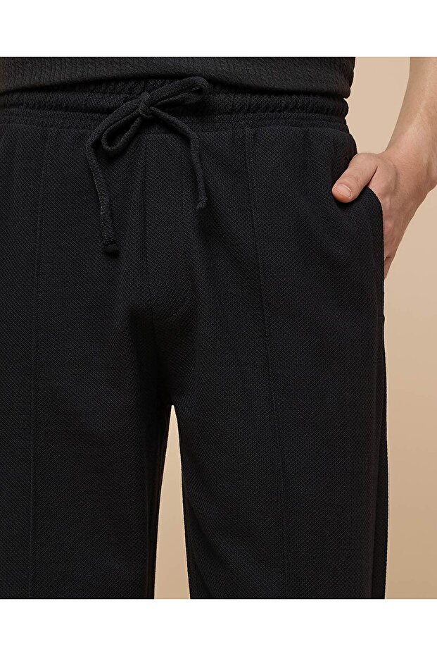 بنطال رياضي سادة بخصر برباط - 5