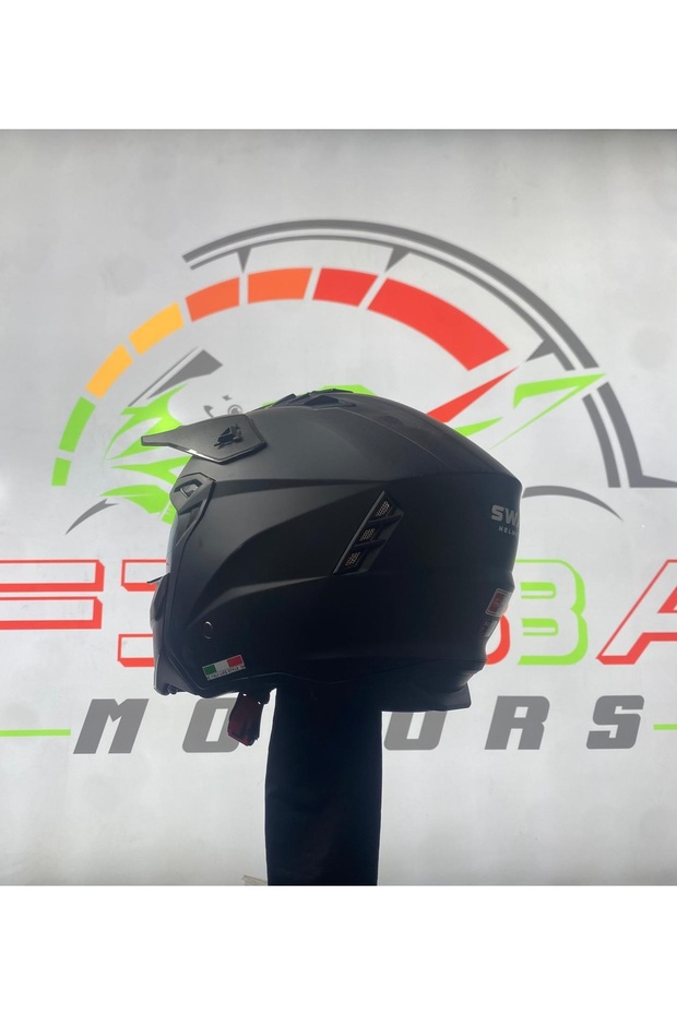 FİBBA Sw X1-X Matt Black Modüler Kask - 5