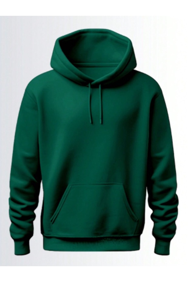 Kapsonlu Kangaroo Pocket 3 Thread Cotton Unisex Sweatshirt