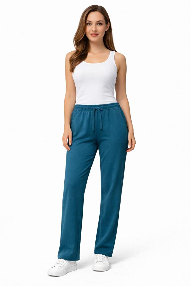 Women’s Soft Woven Polyester Trouser | Elastic Waist Casual Pants | Lightweight & Comfortable |
