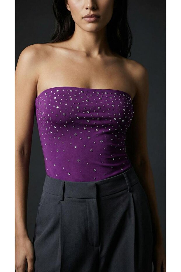 taşlı bodysuit - 3