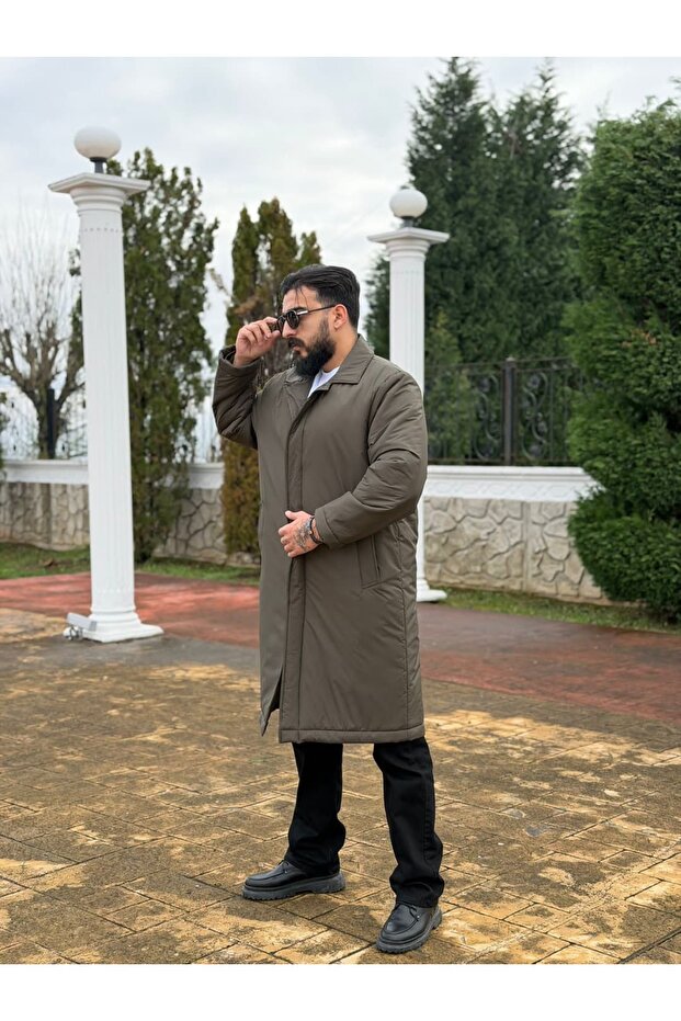 Oversized Long Lined Overcoat - 1
