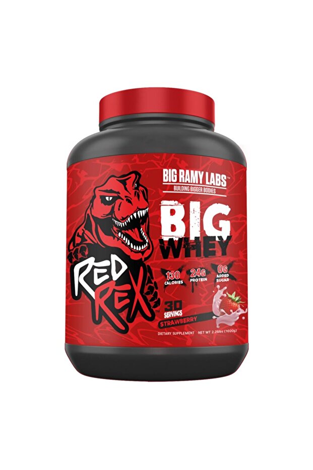 Red Rex Big Whey, Strawberry, 2.2 LB