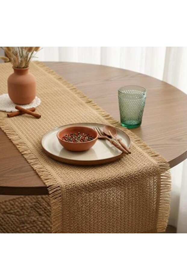 مفررش طاولة خيش Natural Jute Tablecloth