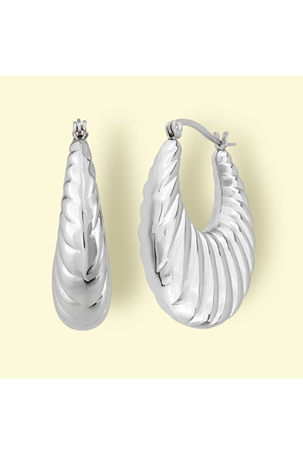 Bessie-Steel Earrings-Silver