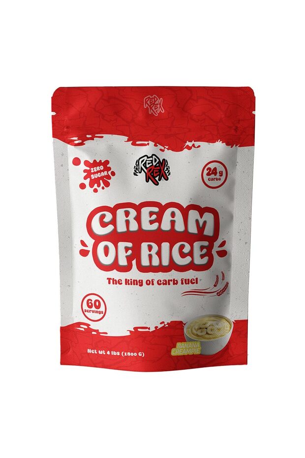 Red Rex Cream of Rice, Banana, 4 LB, Clean Carbohydrates for Sustained Energy