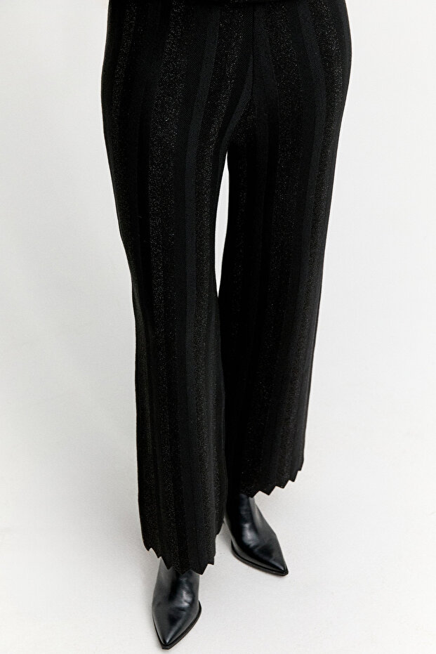 Simli Triko Pantolon - 3