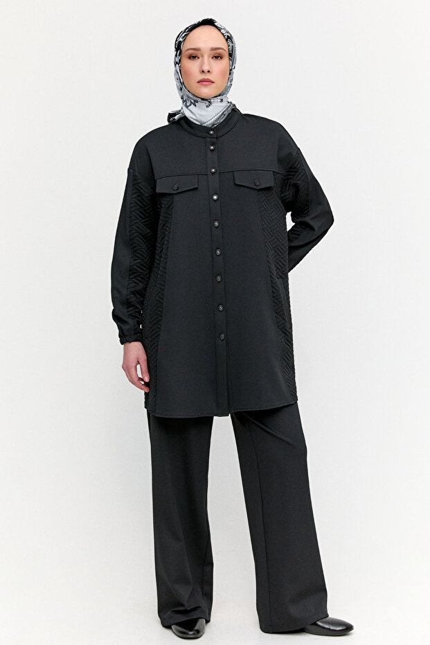 Hakim Yaka İkili Örme Takım - 2