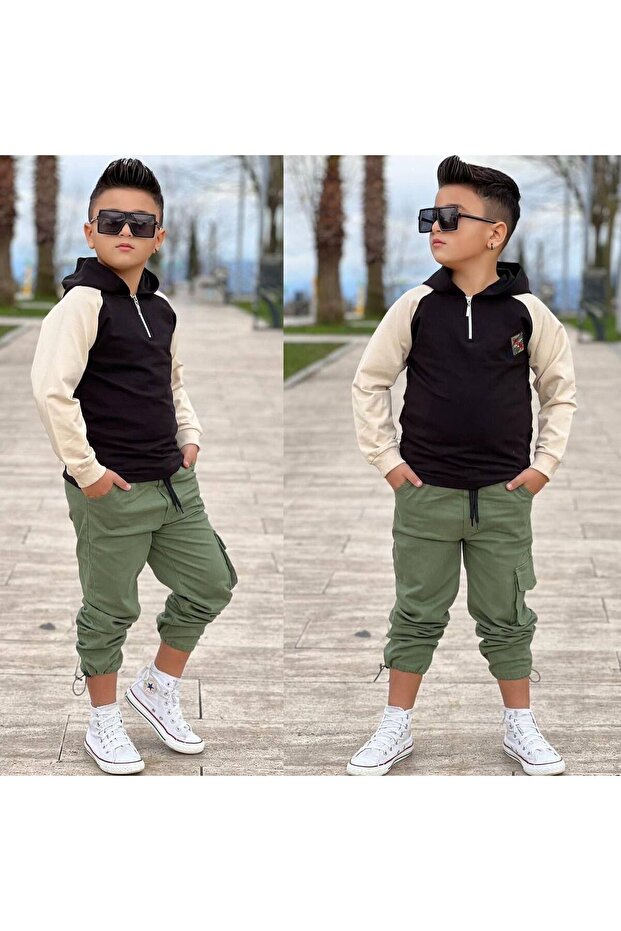 Boy's Hooded Set - 3/12 Years Old - 31622