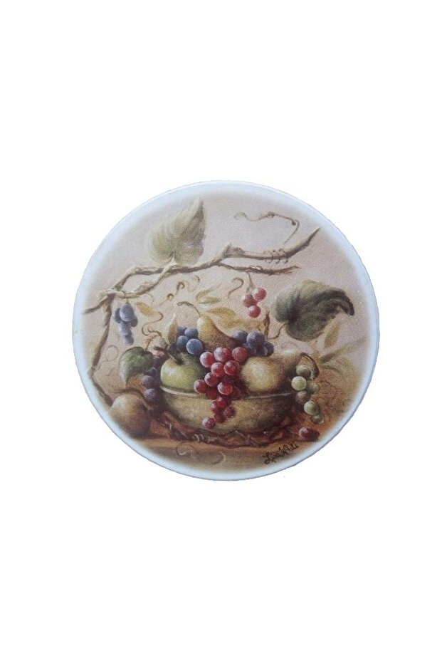 قاعدة كوب سيراميك بنقش العنب 10×10 سم - 2