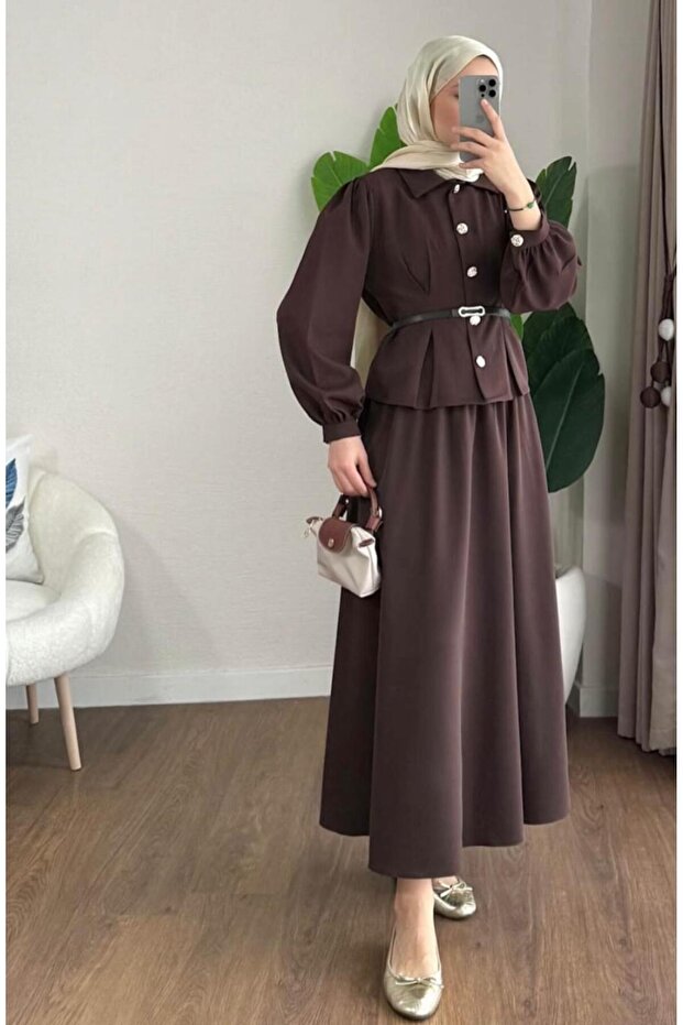 ZARA Crepe New Season Skirt Set