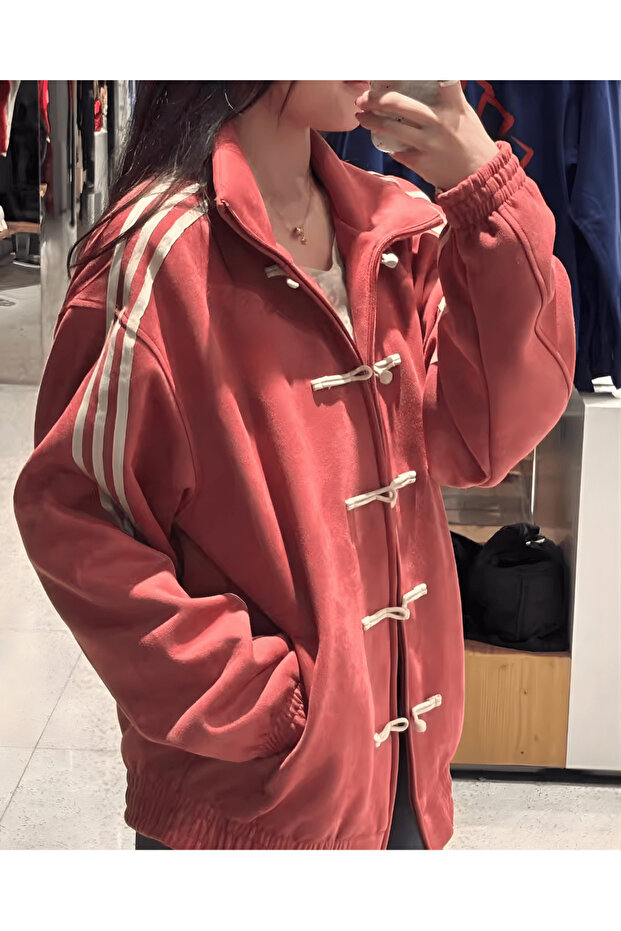 Chinese Buttoned Oversized Unisex Jacket (3 Threads) - 1