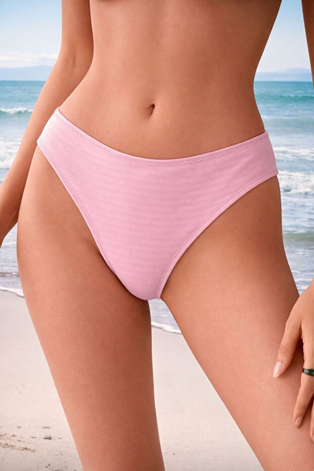 pembe basic alt bikini - 1