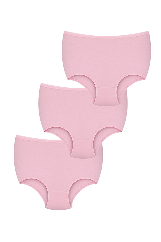 Women's Panties High Waist 3-Pack - Everyday Use, Cotton, Underwear Different Color Options