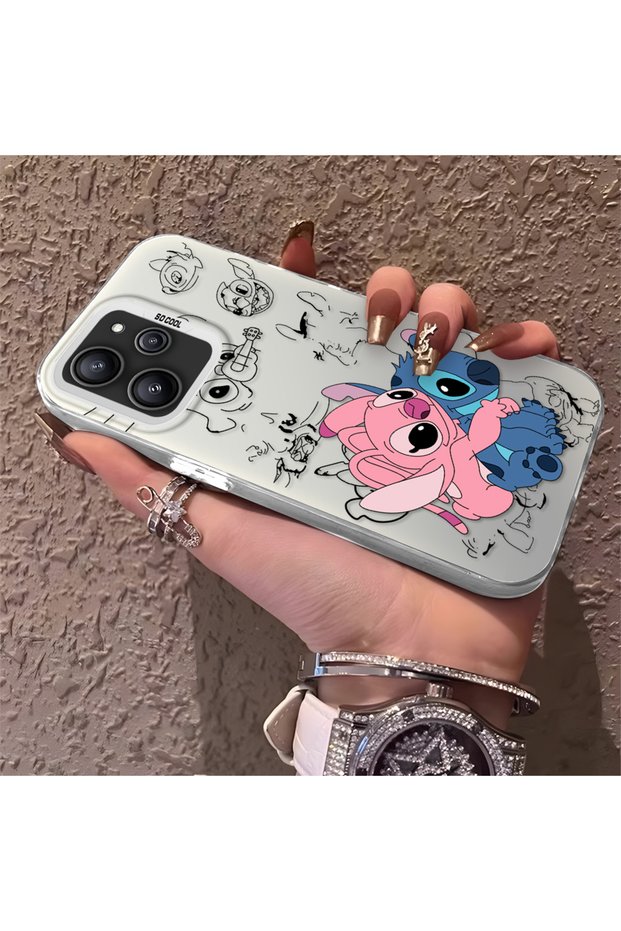 Redmi 12 4G/5G Compatible High-Quality Cartoon Printed Case, Stylish Multi-Faceted Full Protective Cover
