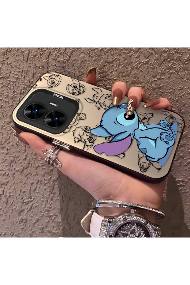 Realme C55 Compatible High-Quality Cartoon Printed Case, Stylish Versatile Full Protective Cover