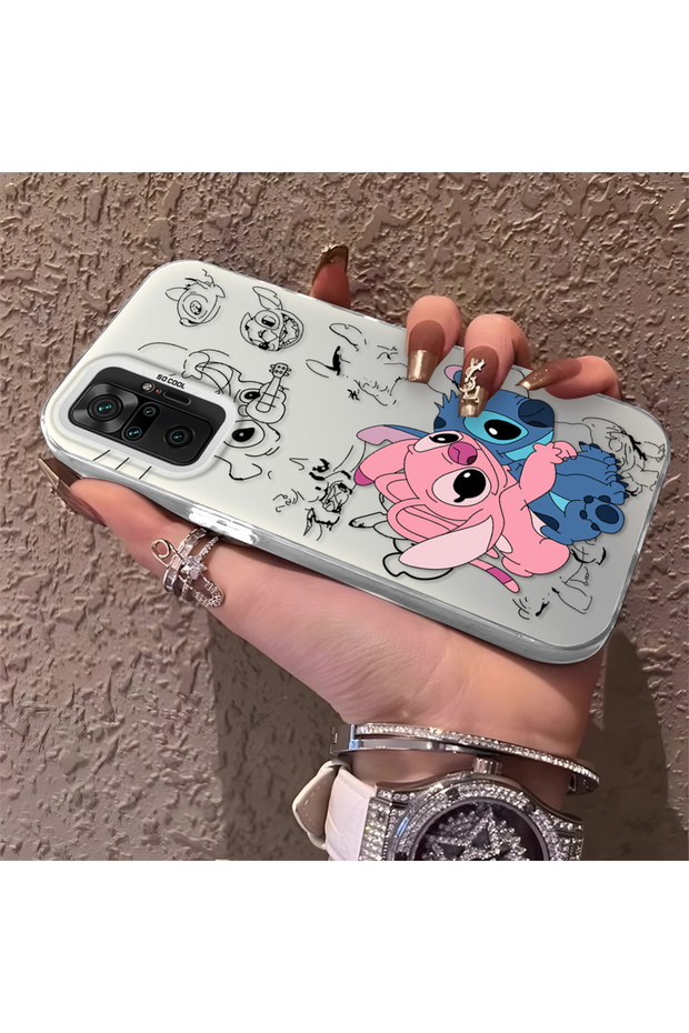 Redmi Note 10 Pro Compatible High-Quality Cartoon Printed Case, Stylish Multi-Faceted Full Protective Cover