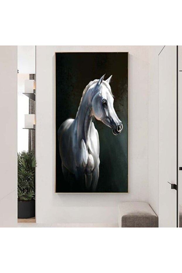 لوحات فنية خيل مطبوعة على قماش الكانفس موديل ( 1796)