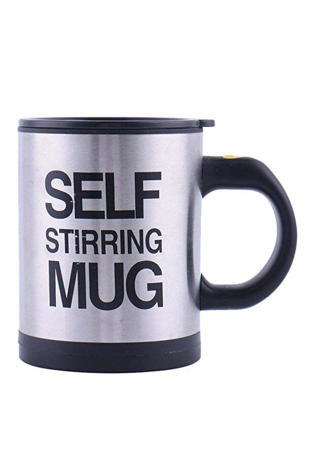 كوب ذاتي التحريك أسود/فضي - 1
