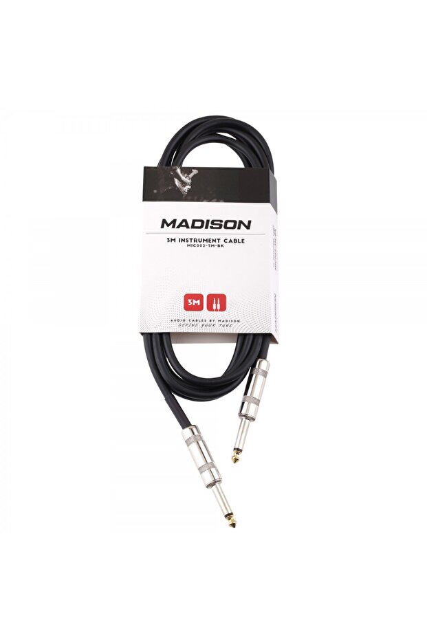 Mic002-3M-Bk Guitar Cable (3m Black) | Practical Home and Studio Cable