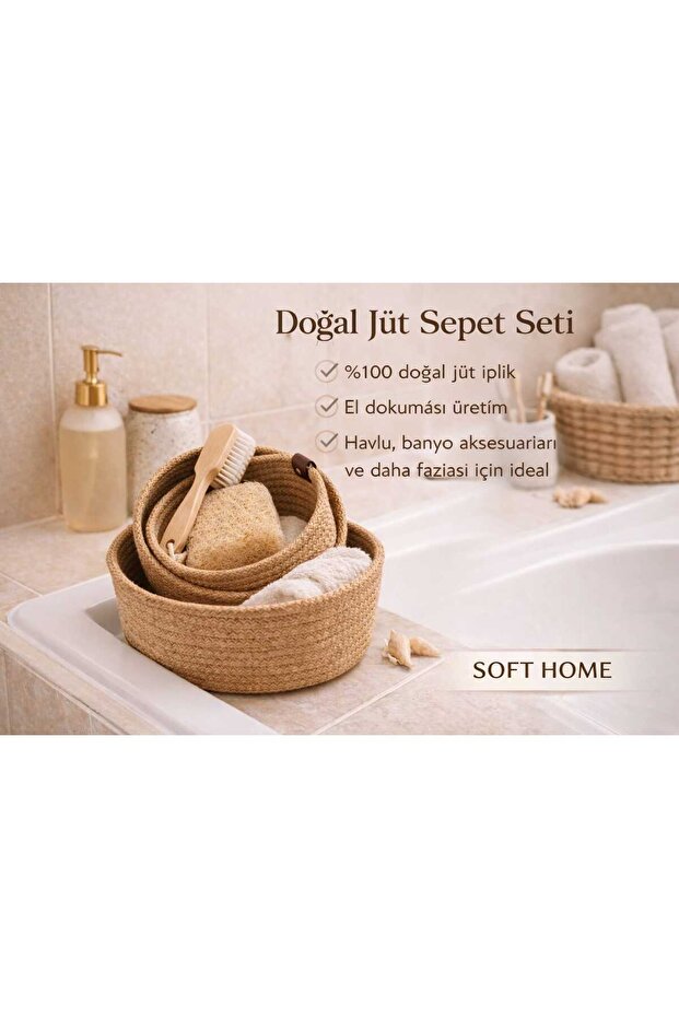 3'LÜ JÜT SEPET ORGANİZER - 4