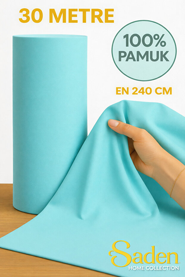 30 Meters of Flat Bed Sheet Fabric - Sheet Fabric Width: 240 cm (1 Roll)