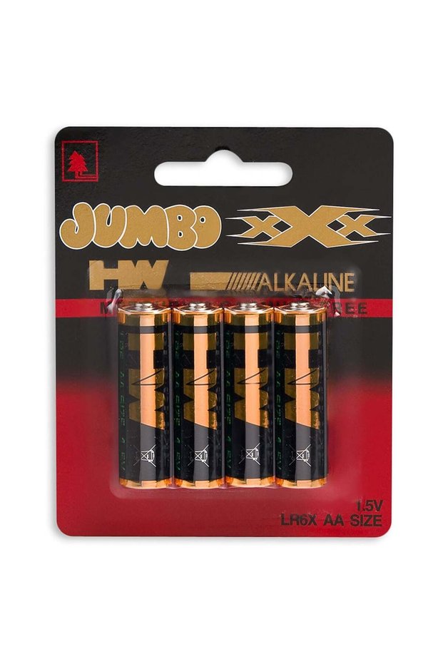 AA Alkaline Batteries - 4 pcs