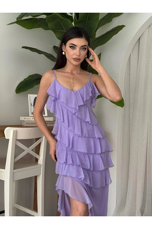 Ples Slit Detailed Dress - 1