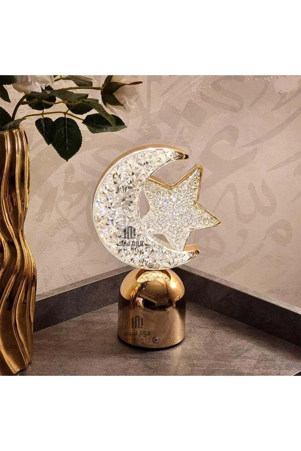 ابجورة هلال و نجمة رمضان - موديل D - ذهبي