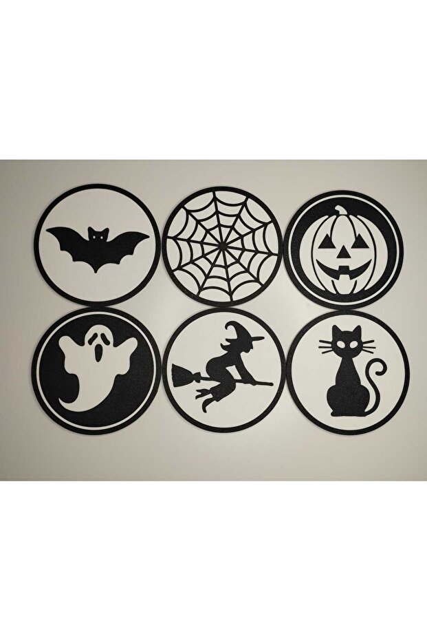 Horror Themed Gamer Coaster Set - 6 Halloween Coasters