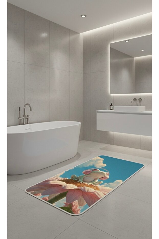 Bath Mat Door Mat Carpet Runner Digital Print Carpet Enjoyable Frog 60X100