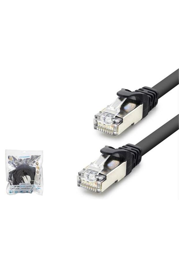 كابل Hadron data-ex205 Hdx5090 1m Cat7 بسرعة 1000 جيجابت في الثانية و 250 ميجاهرتز باللون الأسود
