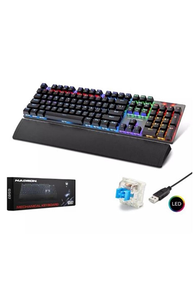 لوحة مفاتيح الألعاب الميكانيكية السلكية HADRON G507 RGB