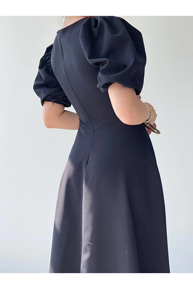    فستان كاتانيا بأكمام بالون - 5