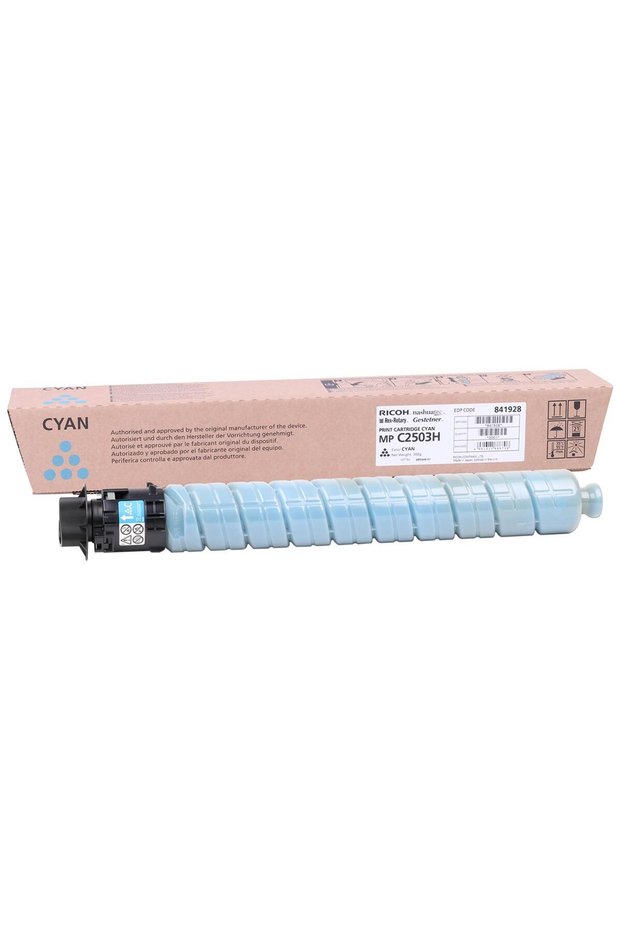 Ricoh mp c2503ch cyan blue original photocopy toner mp c2003-2004-2011-2504 9,500 pages