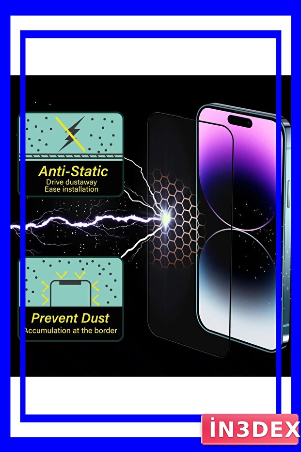 واقي شاشة ردمي نوت 9S / نوت 9 برو من الزجاج المضاد للكهرباء الساكنة بتغطية كاملة - 1