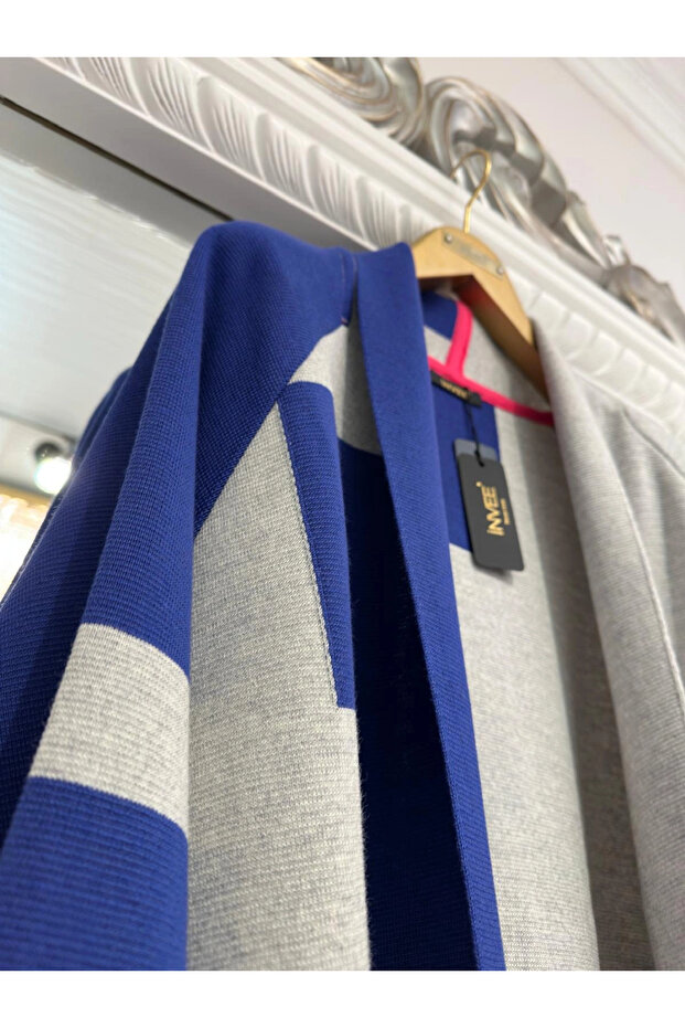 Yün Karışımlı Çelik Örme Hırka - 1