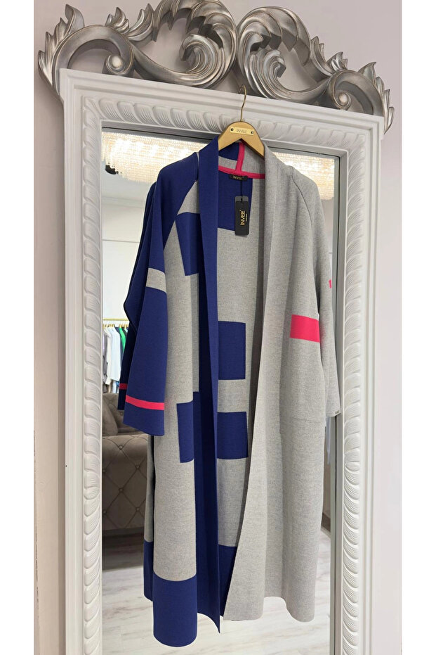 Yün Karışımlı Çelik Örme Hırka - 2